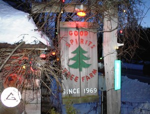 good spirits tree farm sign